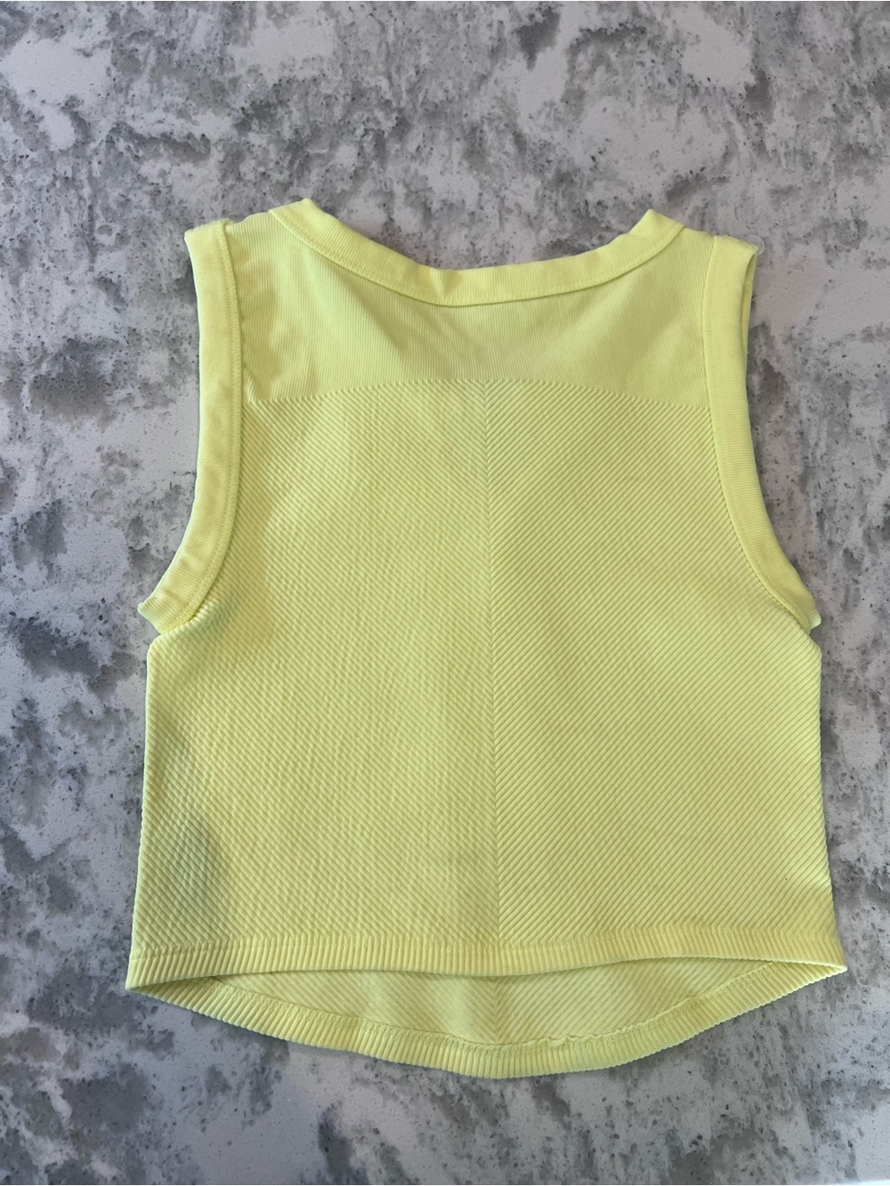 FP Movement by Free People Neon Yellow Ribbed Tank Top - Picture 2 of 3